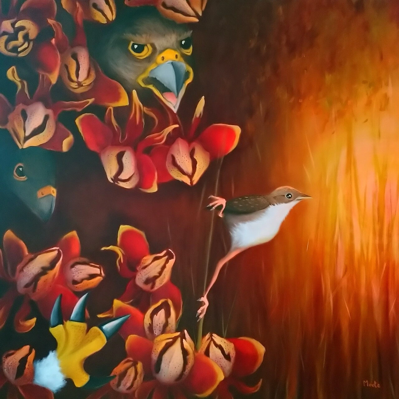 Moute - Little Girl painting