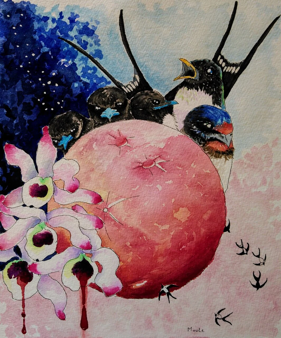 Moute - Mentruation drawing